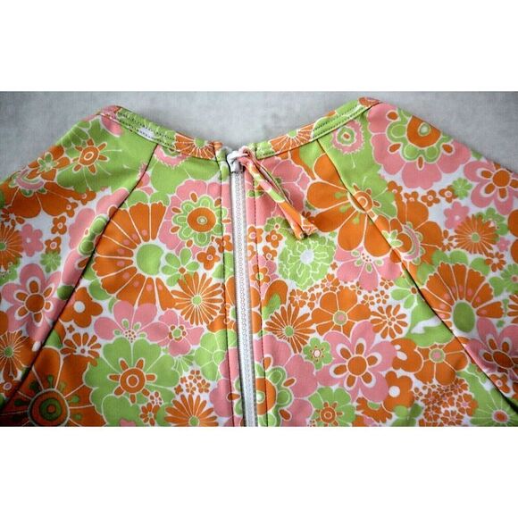 Roxy ERGWR03354 Girl's Sz 12/L Orange Last in Paradise L/S One Piece Swimsuit - Picture 5 of 10